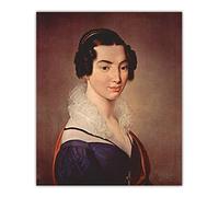 Kit de peinture Francesco Hayez Portrait d'Antonietta Vitali Sola DIY 5D Full Drill Dots Peintures Art Décoration murale 50,8 x 61 cm