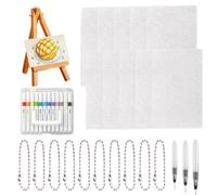 Kit de peinture gonflable 3D : ensemble de marqueurs de 12 couleurs, planche à dessin en toile avec éponge artistique à bulles, fournitures créatives pour travaux manuels, stylos à encre non toxiques