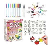 Kit de peinture interactif 12 couleurs kit de peinture à effet 3D | Pour filles anniversaire Nouvel An