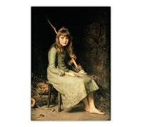 Kit de peinture John Everett Millais Cendrillon 1881 DIY 5D Full Drill Dots Peintures Art Décoration murale 40,6 x 50,8 cm