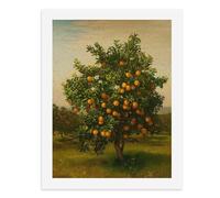 Kit de peinture numérique pour adultes - Motif arbre d'oranger avec oranges mûres dans un verger - Créez votre propre scène magique - Fournitures d'art sans cadre - 40 x 50 cm