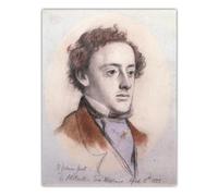 Kit de peinture par numéros facile pour adultes débutants William Holman Hunt Portrait de John Everett Millais Peinture à l'huile par numéros Kit pour décoration d'intérieur Cadeaux