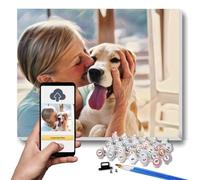 Kit de peinture par numéros personnalisé pour adultes débutants, peinture à l'huile DIY personnalisée pour l'artisanat d'art et la décoration intérieure (Pas de cadre, 90x120cm)