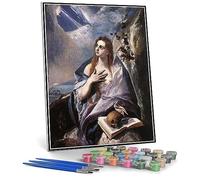 Kit de peinture par numéros pour adultes et enfants Marie Madeleine en pénitence par El Greco DIY Peinture par numéros Kits de peinture sur toile
