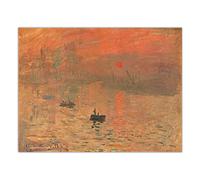 Kit de peinture par numéros pour adultes Impression Lever de soleil par Claude Monet Kit de peinture à l'huile par numéros pour décoration d'intérieur Cadeaux