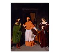 Kit de peinture par numéros pour adultes - La Fiançailles de Raphaël et la nièce du cardinal Bibbiena - Kit de peinture à l'huile par numéros pour décoration d'intérieur