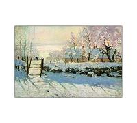 Kit de peinture par numéros pour adultes La Pie par Claude Monet Kit de peinture à l'huile par numéros pour décoration d'intérieur Cadeaux