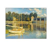 Kit de peinture par numéros pour adultes Le pont d'Argenteuil par Claude Monet Kit de peinture à l'huile par numéros pour décoration d'intérieur Cadeaux