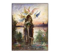 Kit de peinture par numéros pour adultes L'éléphant sacré par Gustave Moreau - Kits de peinture sur toile - Cadeaux d'art pour décoration d'intérieur