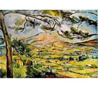 Kit de peinture par numéros pour adultes Paul Cézanne Le Mont Sainte-Victoire - Kits de peinture sur toile - Cadeaux d'art pour décoration d'intérieur