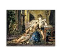 Kit de peinture par numéros pour adultes Samson et Delilah par Gustave Moreau - Kit de peinture à l'huile par numéros pour décoration d'intérieur