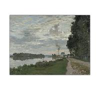 Kit de peinture par numéros pour adultes The Promenade Argenteuil par Claude Monet - Kits de peinture sur toile - Cadeaux d'art pour décoration d'intérieur