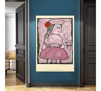 Kit de peinture Paul Klee Paysanne abstrait DIY 5D Full Drill Dots Peintures Art Décoration murale 50,8 x 61 cm