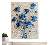 Kit De Peinture Pour Adultes,30x40 Cm Décoration D'Intérieur Esthétique,Kit De Peinture À Points De Perles Colorés Pour Débutants - Cadeau Pour Fille Garçon Chambre Salon Bureau Fête D'anniversaire