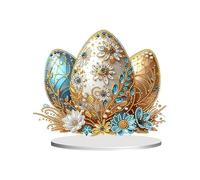 Kit de peinture pour adultes - art en strass, décorations de table avec des œufs faits à la main | de positionnement de bureau avec strass Artisanat de peinture de pierres précieuses s