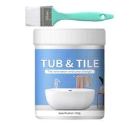 Kit De Peinture Pour Baignoire | Set de Rénovation Carrelage Douche à Sèchage Rapide - Kit de Rénovation Pour Baignoire Faible Odeur Pour Comptoirs Lavabos Toilettes Appartement Cuisine Salle de Bain