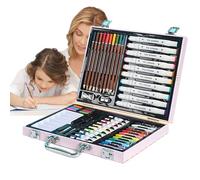 Kit De Peinture Pour | Coffret De Pastels À L'huile Et Crayons De Couleur - Fournitures Créatives Éducatives avec Couleurs Vives pour Inspiration Artistique, Voyage, Colonie de Vacances et Loisirs