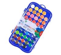 Kit de peinture pour enfants, kit aquarelle de voyage, kit de peinture aquarelle de 48 couleurs, peinture aquarelle professionnelle - Ensemble de peinture aquarelle de couleurs vives, fournitures