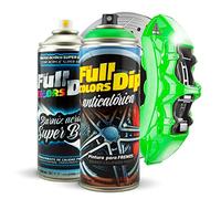 Kit de peinture pour pinces de frein super brillant en spray 400 ml (1 spray peinture + 1 spray vernis brillant) - Facile à appliquer - Finition professionnelle (11 couleurs au choix) (vert citron)