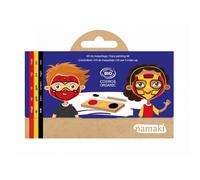Kit De Peinture Pour Le Visage À 3 Couleurs Super-Héros Et Ninjas