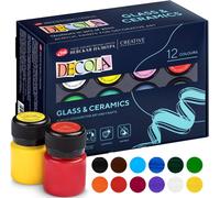 Kit De Peinture Pour Porcelaine - 12x20ml Permanent Pour Verre Et C¿¿Ramique - Haut Pouvoir Couvrant Sur Les Surfaces Fonc¿¿Es - Fabriqu¿¿ Par Nevskaya Palitra