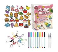 Kit De Peinture Pour | Set de Peinture Artistique 12 Couleurs avec Texture Mousse 3D Amusante,Kit de Dessin à Effet 3D,Cadeau Pour Filles Garçons Anniversaire Noël Nouvel An Et