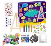Kit de Peinture Rock pour | Kit Briller dans le Noir pour Pierres | Accessoires de Fête, Kit Art Peinture Pierre et Famille