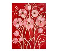 Kit De Peinture sur Toile | Décor Mural Floral Esthétique 30x40 cm | Kit de Peinture DIY pour Adultes - pour Étudiants Femmes Hommes Débutant Chambre Salon Bureau Voyage Cadeaux D Anniversaire Fête
