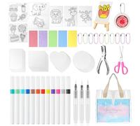 Kit de Peinture Texturée en Mousse, 3D Magique Papier de Peinture Texture Mousse acve 12 Pièces Stylos de Peinture, Kit de Peinture Enfant, Bricolage Cadeau pour Fille Garçons Anniversaire Noël