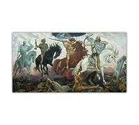 Kit de peinture Viktor Vasnetsov - Quatre cavaliers de l'Apocalypse - Bricolage 5D - Pois - Décoration murale - 50,8 x 61 cm