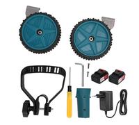 Kit de Pelle à Neige sans Fil électrique Domestique, Petite charrue Portable à Distance de Lancer de 20 Pieds, 300lbs Min avec Roues, 2 Batteries Li-ION, 1 Chargeur