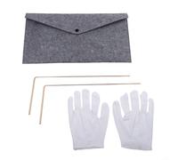 Kit de pendule de radiesthésie en cuivre 99,9 % psychique et divination (5 | Construction en cuivre massif, conductivité sensible, construction, outil de divination, chasse au trésor
