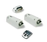 Kit de penes haut et bas FAPIM avec gache 8401I blanc 9010 pour crémone pompier Panama - 8401I_32