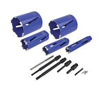 Kit De Perçage À Noyau Diamant Faithfull Et Étui Ensemble De 11 FAIDCKIT11