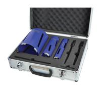 Kit De Perçage À Noyau Diamant Faithfull Et Étui Ensemble De 7 FAIDCKIT7