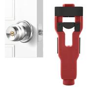 Kit De Perçage for Serrures De Porte, Outil À Mortaiser for Loquet, Guide De Scie Cloche, for Les Professionnels Du Travail Du Bois Et Les Projets De Rénovation Domiciliaire(Red)