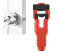 Kit De Perçage for Serrures De Porte, Outil À Mortaiser for Loquet, Guide De Scie Cloche, for Les Professionnels Du Travail Du Bois Et Les Projets De Rénovation Domiciliaire(Orange)