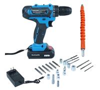 Kit de Perçage,Perceuse Visseuse sans Fil 21 V à 2 Vitesses Moteur Brushless,Outil Électrique Portable avec - Pour Travaux de Bricolage, Perçage du Bois et Rénovation à Domicile
