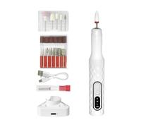 Kit de perceuse à ongles - Lime portable pour ponçage des ongles en gel acrylique - Outil de manucure et pédicure rechargeable 15 000 tr/min pour toilettage, meulage, polissage, façonnage