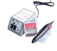 Kit de perceuse à ongles professionnelle, limes , forets, dissolvant vernis gel, coupe-ongles silencieux(Brushed,EU)