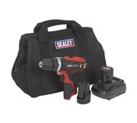 Kit De Perceuse Combi Sealey 10Mm 12V Série Sv12 - 2 Batteries Cp1201Kit