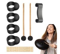 Kit de percussion musicale - Kit tambour de langue Handpan - Instrument de percussion, sensibilité et intensité parfaits - Instrument de percussion parfait pour débutants et professionnels