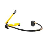 Kit de perforatrice hydraulique 15t pompe manuelle en acier outil de poinçonnage avec 10 jeux de matrices 16-101 mm Cylindre poinçon pompe hydraulique Outil d'ouverture de trou hydraulique Jeu de