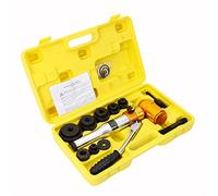 Kit de perforatrice hydraulique avec 6 matrices et 2 bois à tirer, pour tôles métalliques d'une épaisseur de perforation de 0,9 à 2,4 pouces