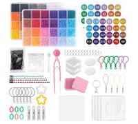 Kit de Perles à Repasser DIY, 48 Couleurs 30 000 Perles à Repasser 2.6mm avec Plusieurs Outils Bricolage Fournitures pour Création Porte-Clés Dessins Animés Réfrigérateur Aimants et Pixel Art