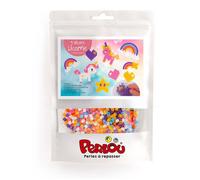 Graine créative Perles Perlou Licorne Arc-en-ciel 1000 perles Multicolore G