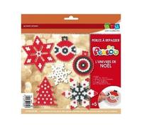 Kit de perles à repasser - PERLOU - Univers de Noël - 1000 perles - Décorations variées - Pour enfants