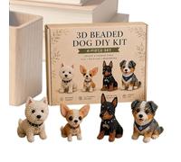 Kit de perles d'animaux DIY | Loisirs créatifs amusants | Kit de perles 3D avec animaux pour débutants, cadeau pour , filles et adultes, anniversaire du Nouvel An