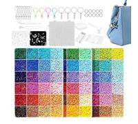 Kit de perles de fusibles - Kit de 8,27 pouces 24 couleurs | Ensemble de perles en PP DIY complet 367 g Création Pixel Art Outils inclus Tutoriel vidéo pendentif porte-clés lumineux
