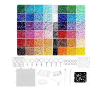 Kit de perles de sécurité - Kit de perles de fusion de perles de 5 mm | Pinces à fondre colorées - Kit de bricolage fait à la main - Accessoires artistiques créatifs - Activités d'assemblage d'agrafes